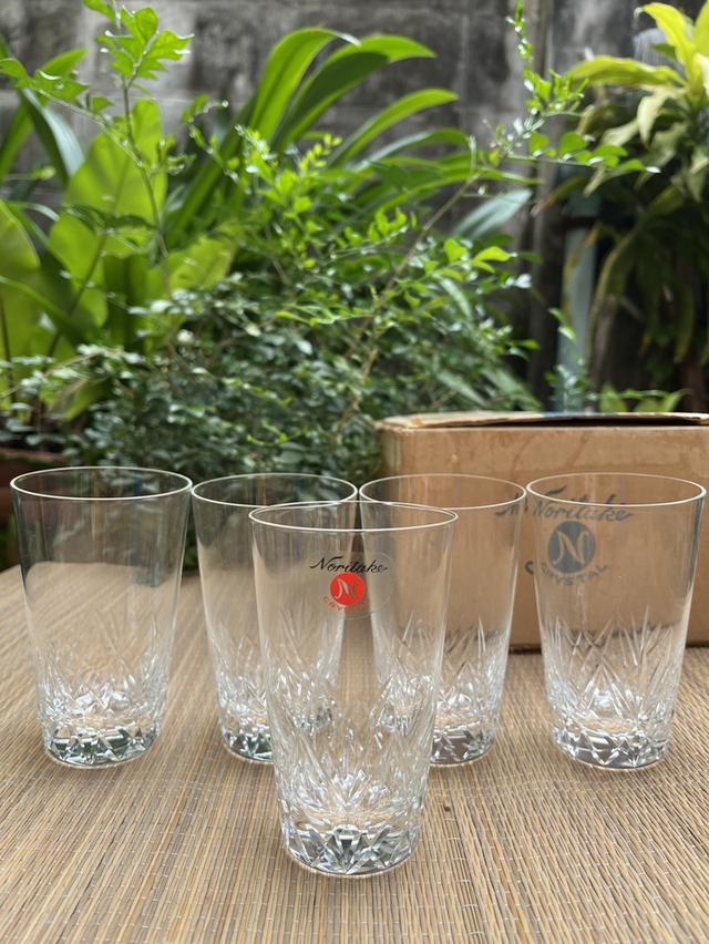 แก้วเจียระไน ทรงสูง Crystal Noritake Japan