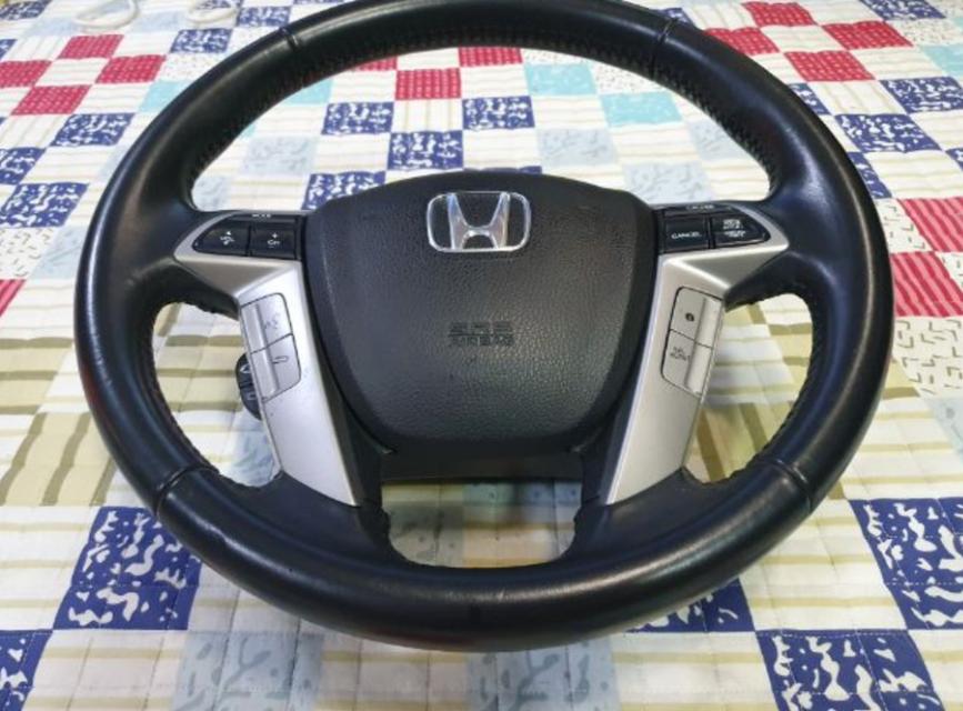 พวงมาลัยหนังแท้ airbag ถอดญี่ปุ่น Honda ใช้ได้ทุกรุ่น 3