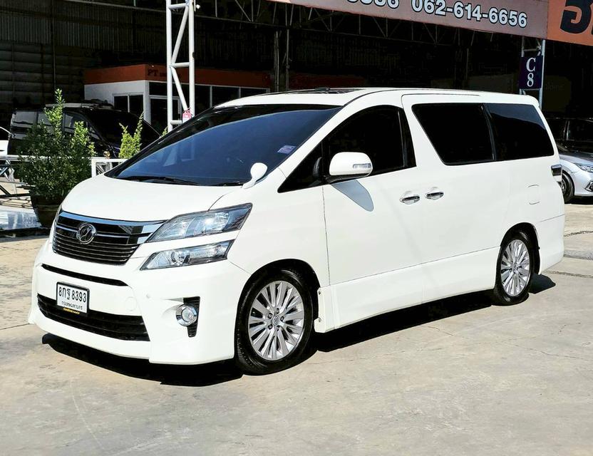 รหัสรถ SEZ8393 Toyota Vellfire 2.4 ZG Edition (ตัวท๊อป) เกียร์ ออโต้ เบนซิน สี ขาว ปี 2014