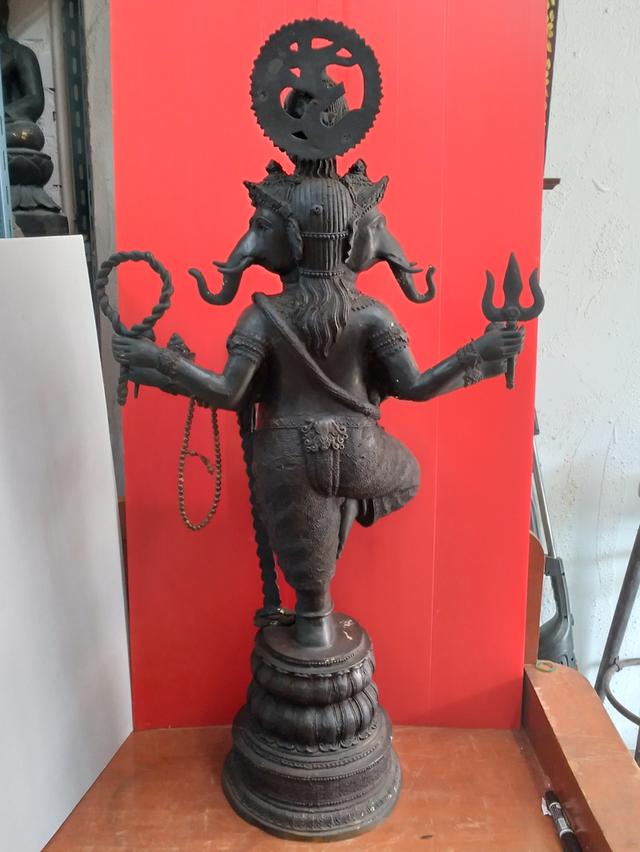 พระพิฆเณศวรฐ่นกว้าง11นิ้วสูง42นิ้ว รูปที่ 2