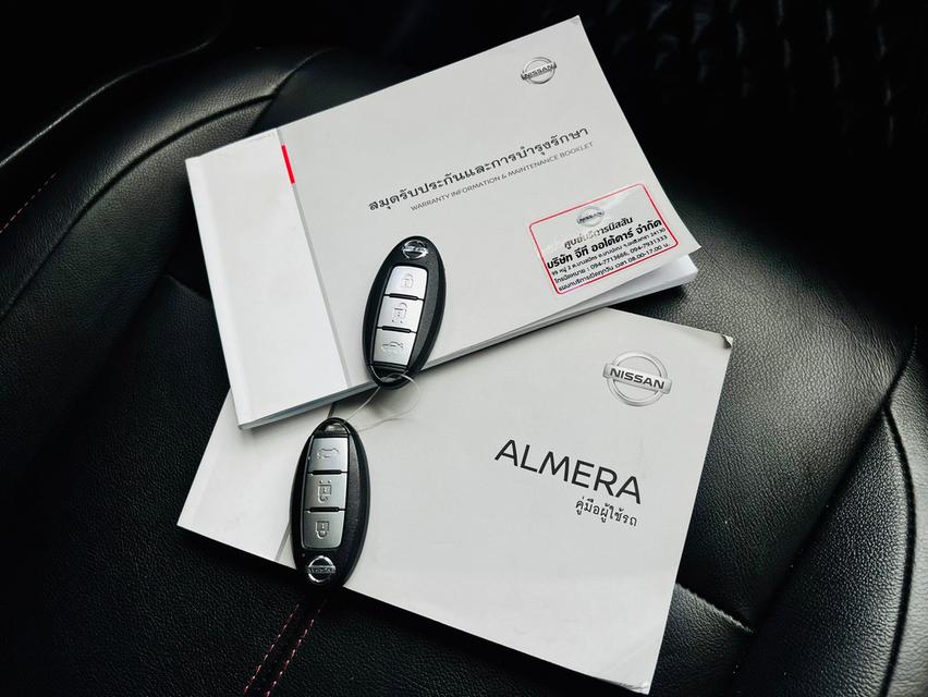 2020 nissan almera 1.0V auto ไมล์แท้ 40,000 กม. มือเดียว  10