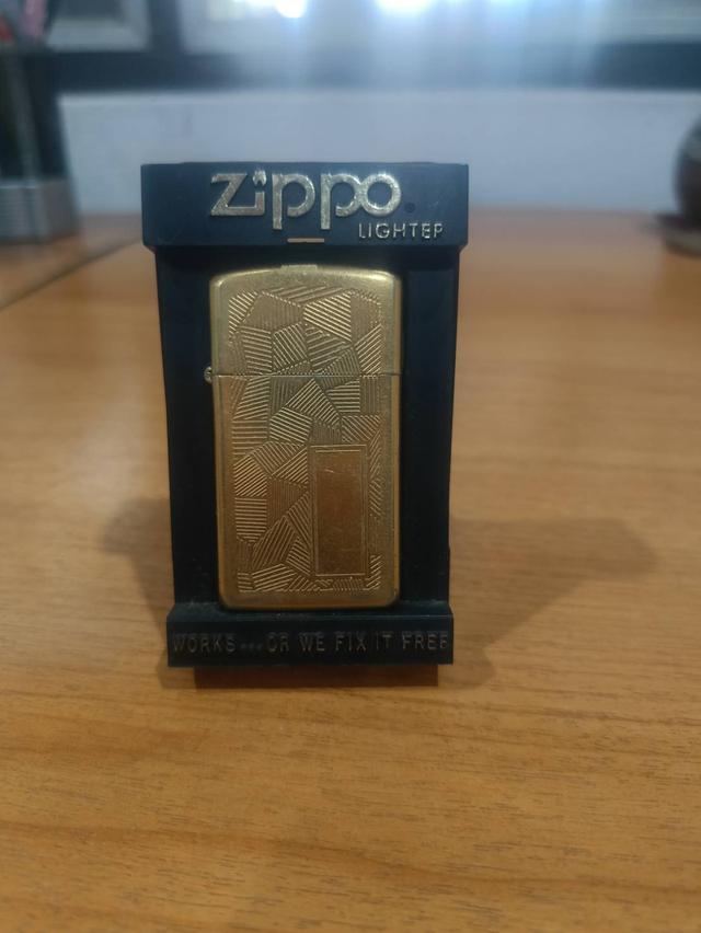 ของสะสม ไฟแช็ค Zippo Vintage ทองเหลืองแท้ รูปที่ 2