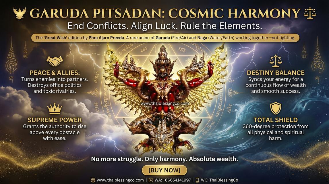 🦅 GARUDA PITSADAN: COSMIC HARMONY ⚖️ Master the Elements of Success: Transcend Conflict and Align with Universal Harmony