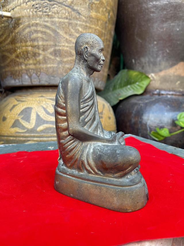 พระบูชาหลวงพ่อกัน วัดเขาแก้ว นครสวรรค์ หน้าตัก5นิ้ว เนื้อทองเหลือง ปี36 รูปที่ 7