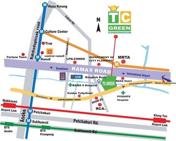 คอนโด TC Green พระราม 9 ให้เช่า 2ห้องนอน 1ห้องน้ำ ตึกAชั้น 18 8
