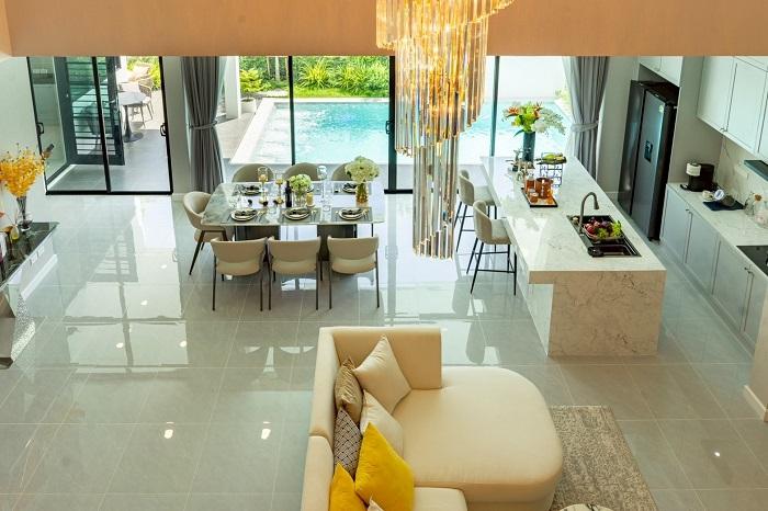 ขายบ้านเดี่ยวสร้างใหม่ พร้อมลงทุน สไตล์พูลวิลล่าหรู โครงการThamber Pool Villa บางละมุง ชลบุรี. 6