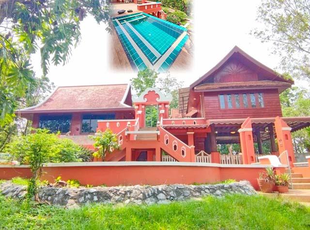 Pool Villa รร.นานาชาติเปรม ให้เช่าคฤหาสน์ไม้ แม่ริม เชียงใหม่ 2นอน 3น้ำ รีโนเวทใหม่ 450 ตร.ม. 3แอร์ 2ไร่ 1