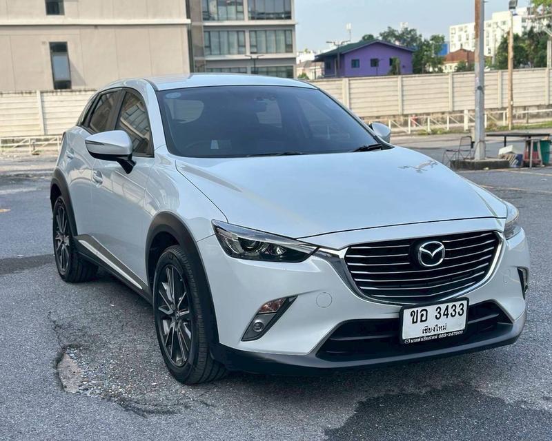 รหัสรถ QT3433 Mazda CX-3 2.0S Skyactiv เกียร์ออโต้ สีขาวพิเศษจาก Mazda ปี 2015
