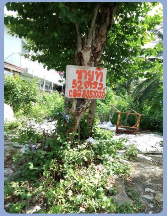ขายที่ดินเปล่า 52 ตรว. ถนนพระยาสุเรนทร์ 16 ทางเข้าหมู่บ้านมหาโชค 2