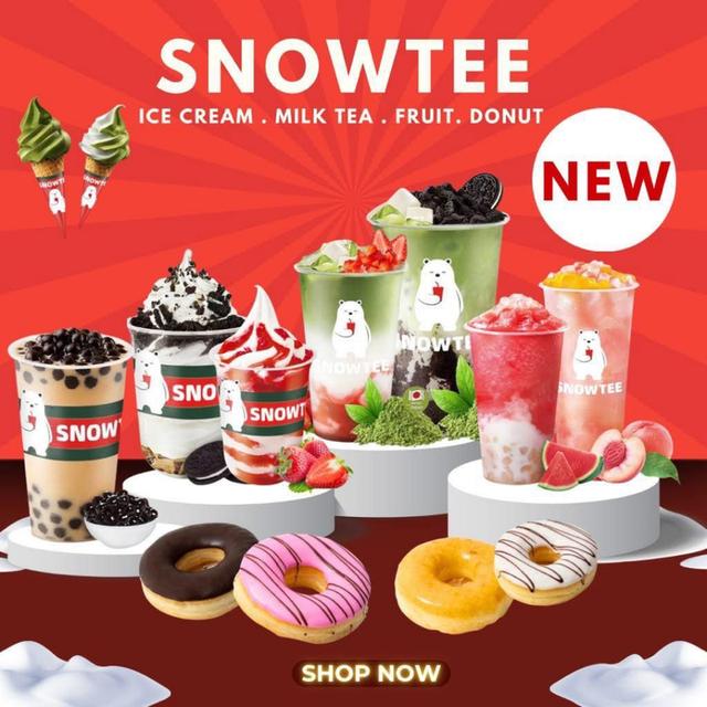 แฟรนไชส์ snowtee ( ไอศกรีม ชาผลไม้ ชามนม และเบเกอร์รี่ )