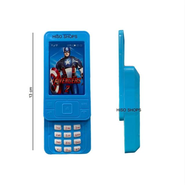 โทรศัพท์ของเล่น มีเสียง มีไฟ พร้อมโทรศัพท์ของเล่น มีเสียง มีไฟ พร้อมลายลิขสิทธิ์สุดน่ารักจาก Avengers และ Disney แถมถ่านฟรี 2 ก้อน พร้อมใช้งานทันที 3