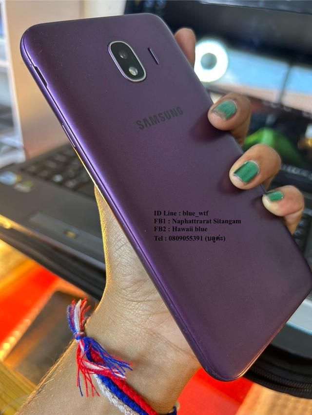 Samsung J4 สีม่วง จอ5.5นิ้ว 4G 2ซิม Rom32 Ram2 กล้องชัด จอใหญ่ ใช้งานปกติ
