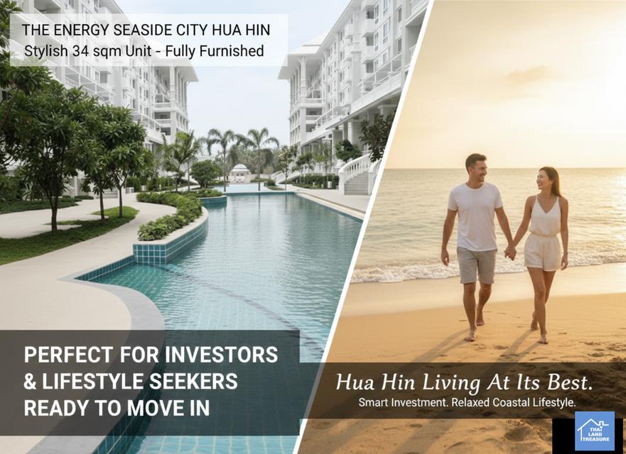 ⭕ คอนโด ซีไซด์ ซิตี้ ( Seaside City ) หัวหิน: โอกาสครอบครองสินทรัพย์ ในราคาต่ำกว่าตลาด 3 แสนบาท✨ 2