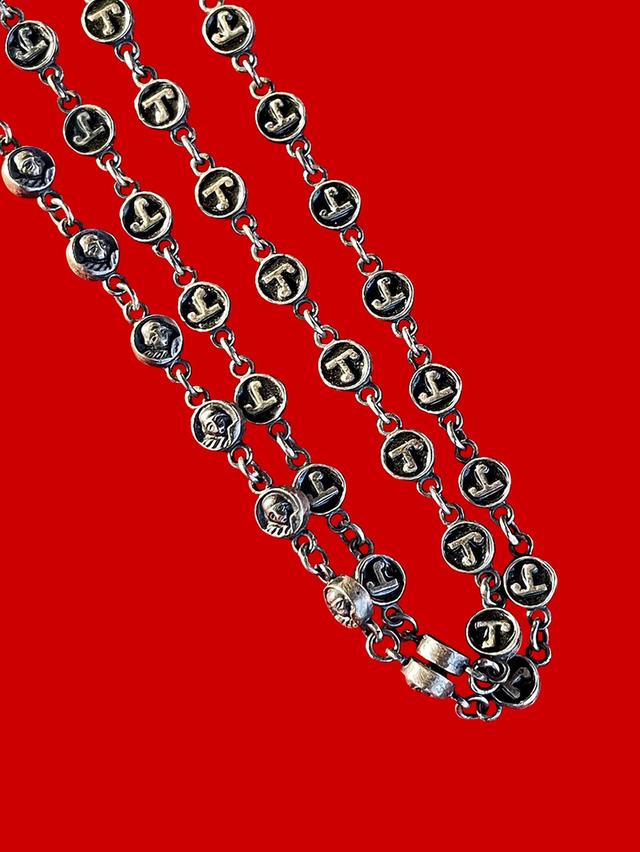 สร้อยนะโม หลังพ่อท่านคล้าย วัดสวนขัน ปี2508 เนื้อเงิน