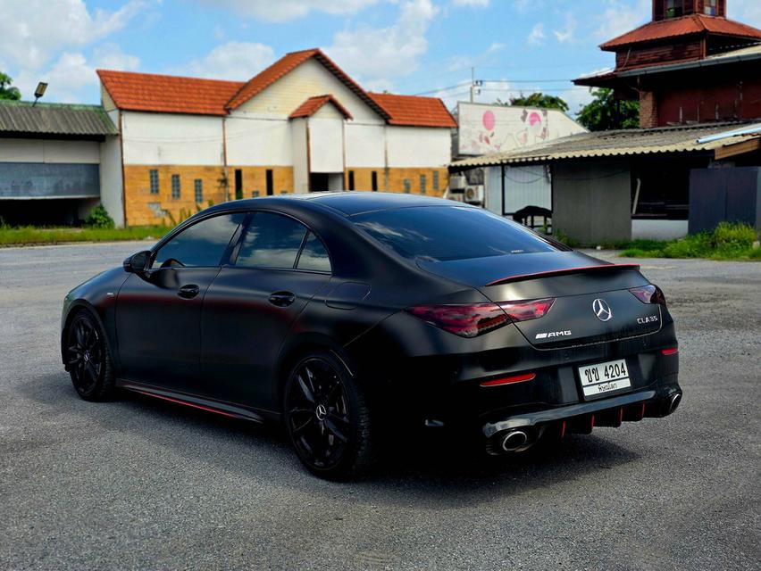 Mercedes-Benz CLA35 AMG ปี 2020 รถสีดำ Wrap ดำด้าน รถศูนย์ รูปที่ 7