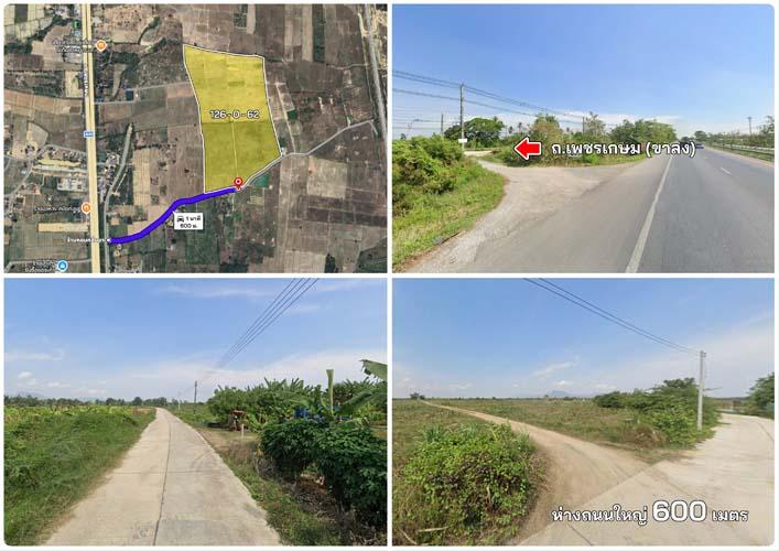 L-151: ที่ดิน 126 ไร่ หน้ากว้างติดถนนคอนกรีต 400 เมตร ถ.เพชรเกษม (ขาลง) หาดขาม กุยบุรี ประจวบฯ 3
