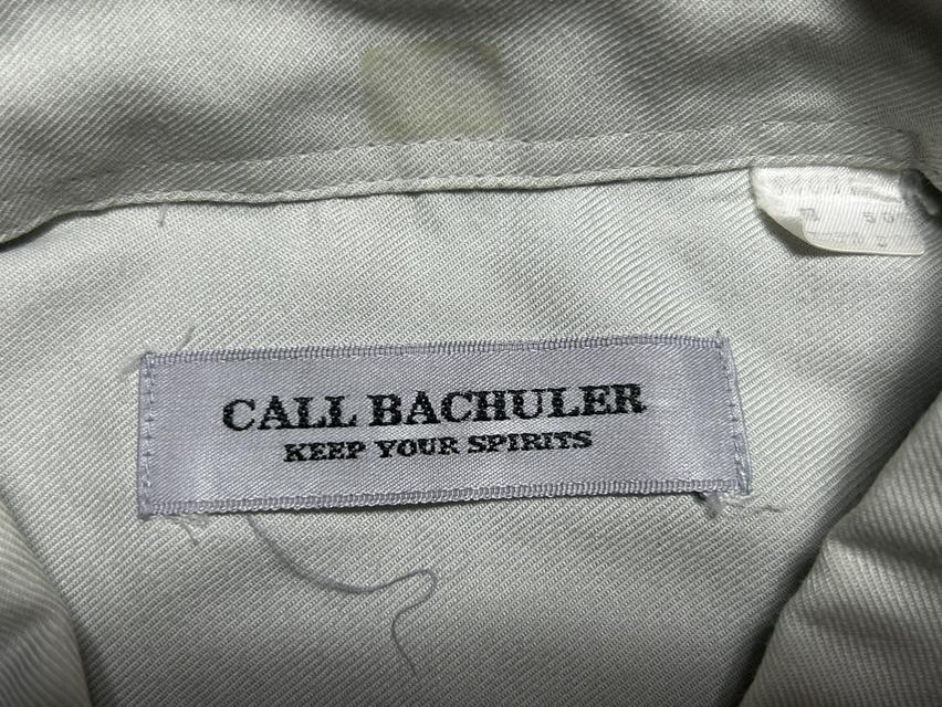 🔥 RARE! MADE IN JAPAN 90s เสื้อเชิ้ต CALL BACHULER ทูโทนแผงอกลายอาร์ต สภาพกริบ 🔥 รูปที่ 5