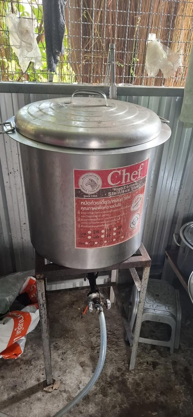 โต๊ะสแตนเลสขายก๊วยเตี๋ยวพร้อมตู้และหม้อ รูปย่อยที่ 3