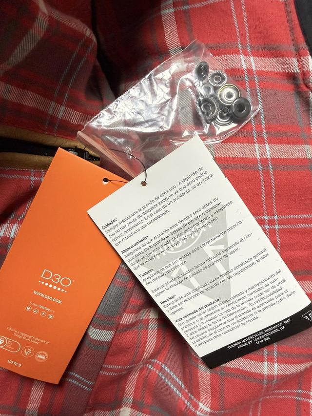 เสื้อการ์ดหนัง Triumph Shirket ของแท้ รูปที่ 1