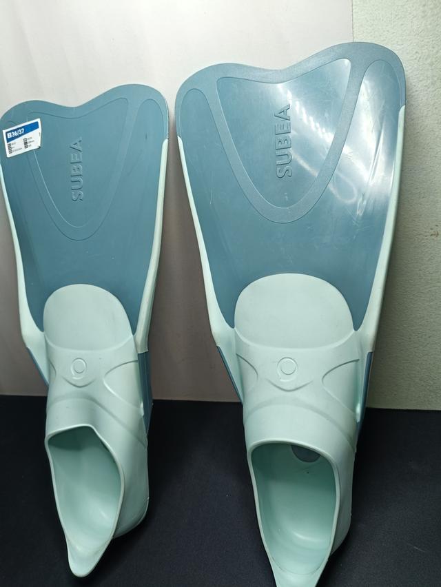 ตีนกบดำน้ำตื้น Subea สีฟ้ามิ้นท์ ไซส์ EU 36/37 Made in Italy รูปที่ 7