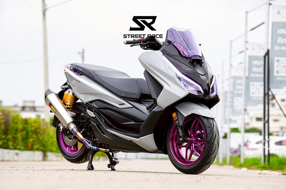2024 Honda forza 350 rs ปี 2024 แต่งเต็มล้นคัน! 🔥 💥 ท่อ akrapovic / ไฟหรี่ bm + ไฟเลี้ยวในตัว เปลี่ยนสีได้ / ล้อสี powder coat 3