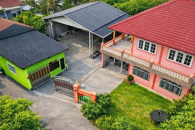 บ้านเดี่ยว 2ชั้น 6นอน 6น้ำ พร้อมโกดังโรงงานและลานจอดรถ ตลาดอ้อมน้อย 1.4กม. ถนนพุทธสาคร 255 ตร.ว. 500 ตร.ม. 6