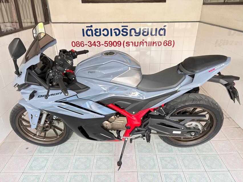 Demon GR200 4V โฉม2023 ไม่เคยล้ม สภาพใสกริ๊บ สีเดิมโรงงาน เครื่องดี เอกสารครบ ผ่อนได้ ไม่ต้องค้ำ วิ่ง6000 กลางปี66 4