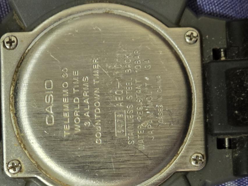 นาฬิกาข้อมือ Casio รุ่น AEQ-110W-1AVDF สีดำ วัสดุเรซิน 3