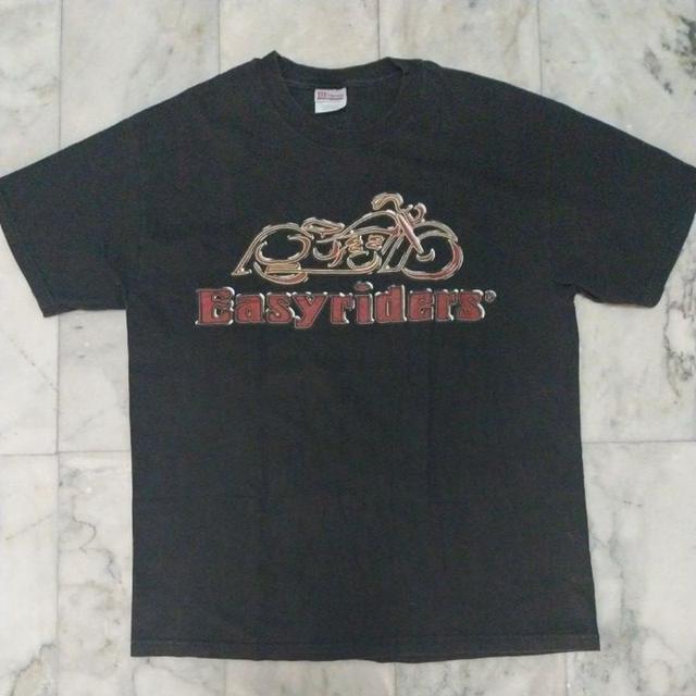 เสื้อยืดแขนสั้น แนวงานชุมนุมมอเตอร์ไซค์ฮาเล่ย์ Easyriders Grand Nationals 2002 Chillicothe แท้ มือสอง ของพร้อมส่งครั