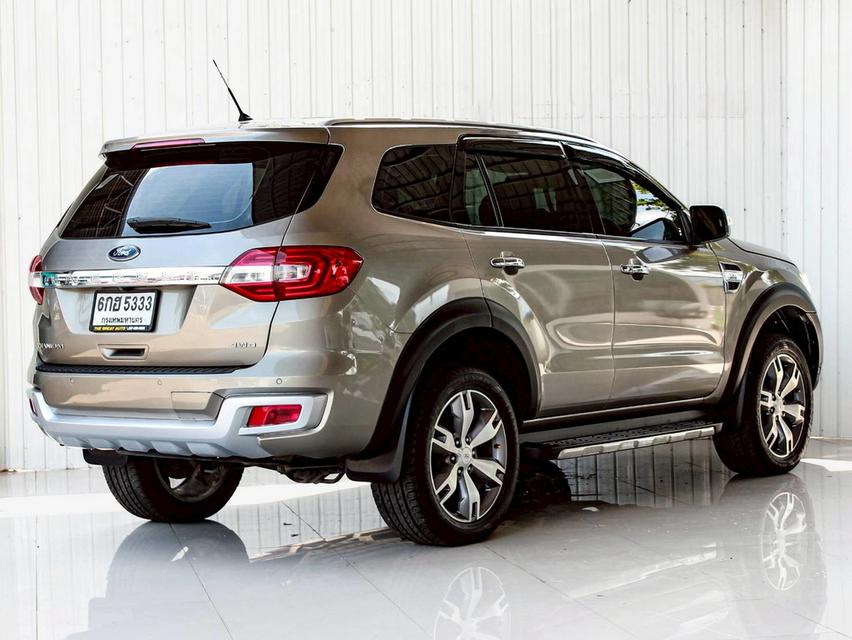 FORD EVEREST 3.2 TITANIUM PLUS 4WD ปี 2018 โฉม ปี 15-22 เกียร์ AUTO ดีเซล สีน้ำตาล รถบ้านพร้อมใช้งาน ไมล์เพียง 217,643 km.