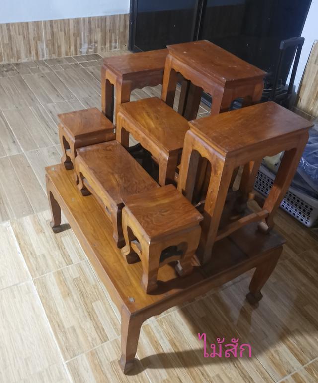 โต๊ะหมู่​บูชา​ไม้​สัก​สวยงาม​มาก​ครับ​