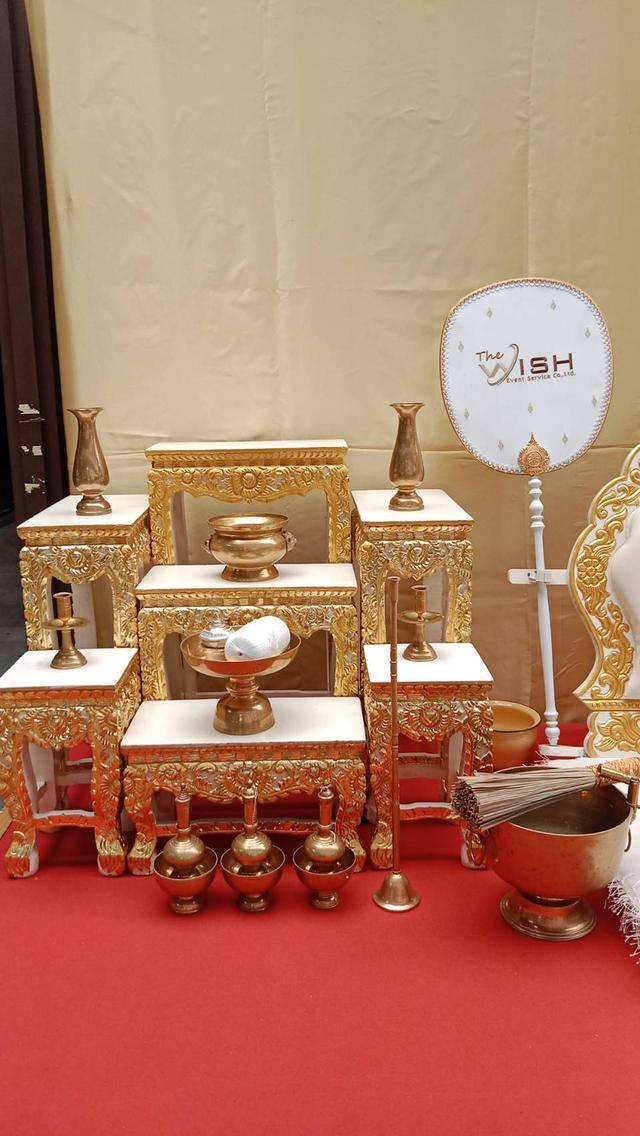 บริการเช่าชุดอุปกรณ์ทำบุญ เช่าเวทีสงฆ์ เช่าผ้าม้าน