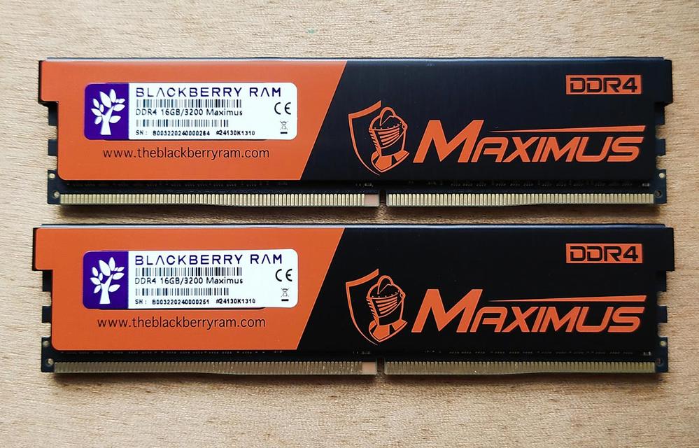 RAM BLACKBERRY DDR4 32 GB (16 GB x 2) BUS 3200 Mhz MAXIMUS