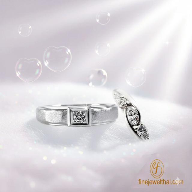 FineJewelThai | แหวนคู่เพชรพรีเมี่ยม Endless Ring แหวนหมั้น แหวนแต่งงาน R1251