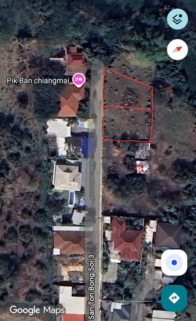 ที่ดินสันกำแพง 2 แปลง รวม 231 ตรว. 9