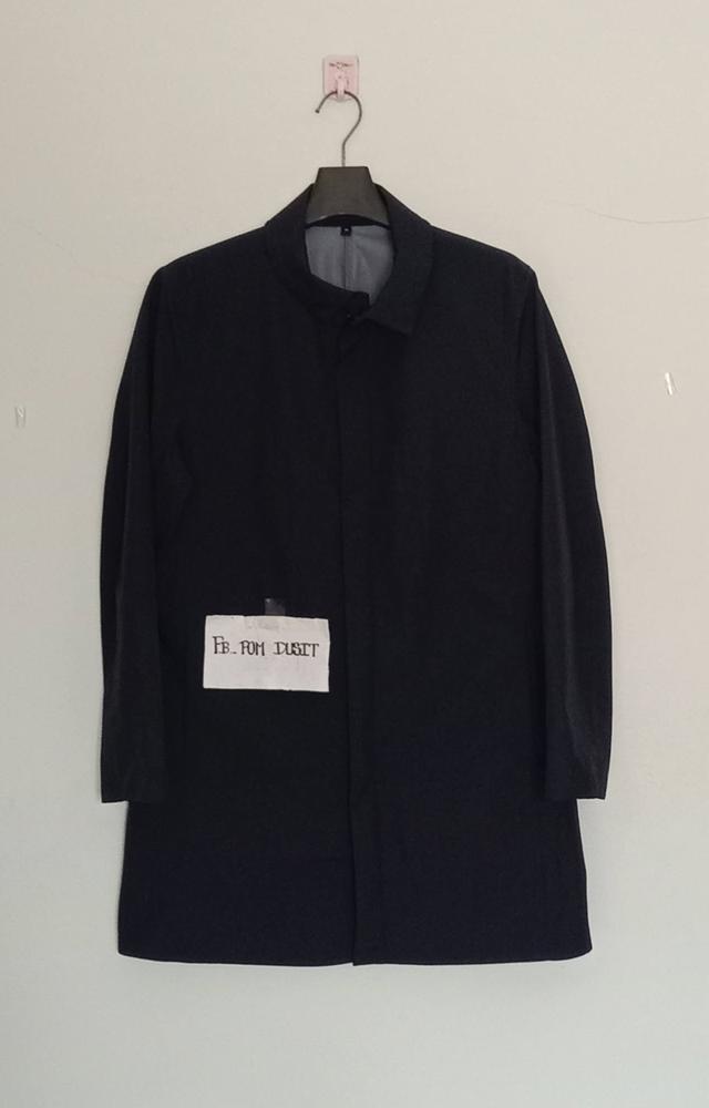 MUJI / BLOCKTECH COAT เสื้อโค๊ทสีโทนดำกรม ผ้าไนล่อนคุณภาพ (กันน้ำ/กันลม) ซีนกันน้ำแน่นๆ สภาพดีมาก ยังดูใหม่