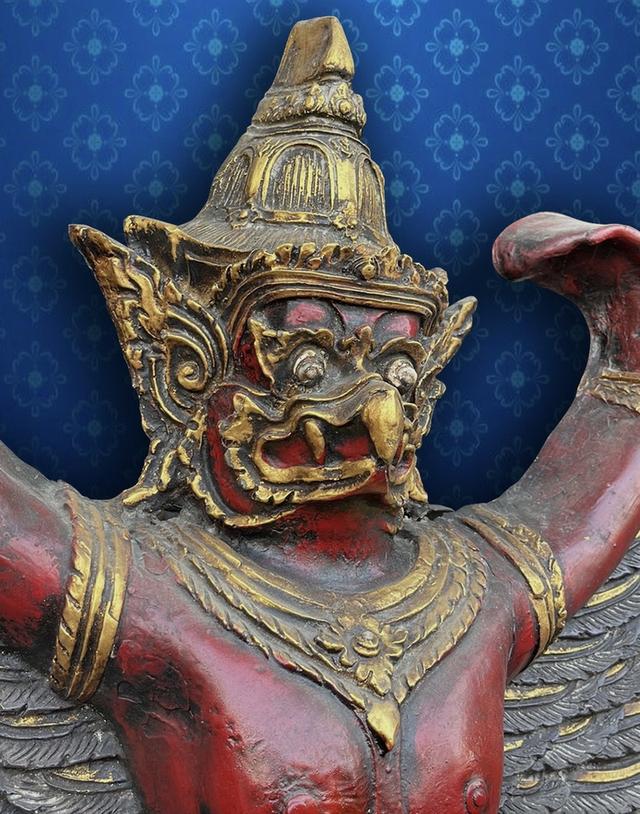 พญาครุฑศาลเก่า ครุฑหน้าดุ ขนาด80ซม ครุฑหน้าศาล 2