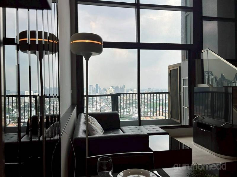ให้เช่าคอนโด Rhythm Sukhumvit 44/1 ห้อง Duplex ขนาด 60 ตรม 1ห้องนอน ชั้น32-33 เฟอร์นิเจอร์ครบ พร้อมอยู่ ใกล้BTSพระโขนง - 2