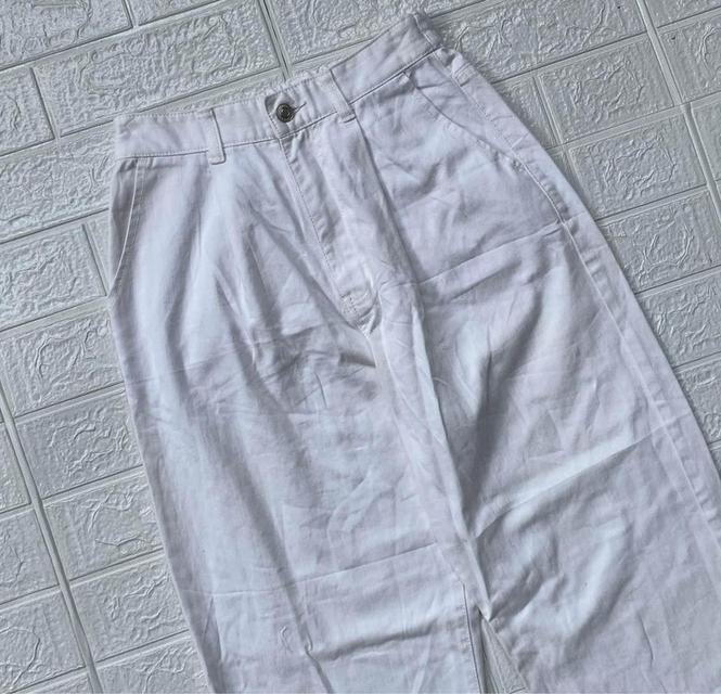 กางเกงยีนส์ขายาว สีขาว ผู้หญิง 3