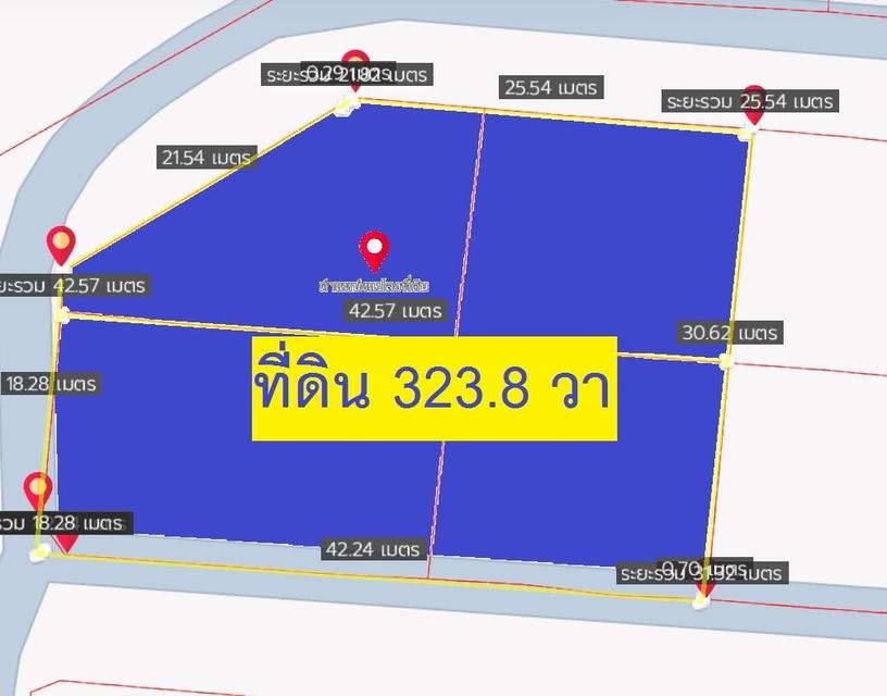 ขายที่ดินจัดสรร รวมแปลงได้สวยเพื่อคนสนใจทำบ้านขนาดใหญ่ทำเลดีแถบปากเกร็ด ติวานนท์-ปากเกร็ด เสมือนอยู่แนวแจ้งวัฒนะ 323.8 ตารางวาราคาดี  12.56 ล้าน ถมวย 15