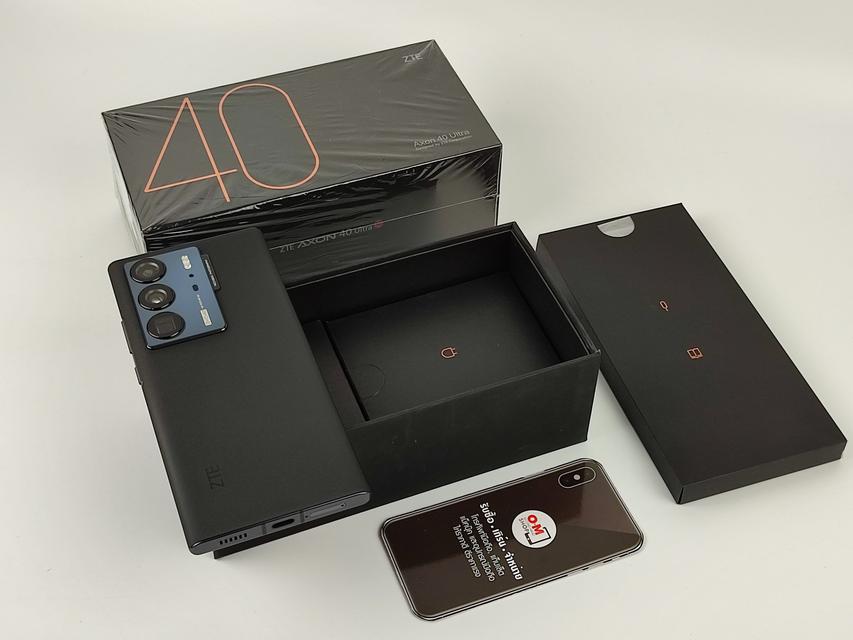 ขาย/แลก ZTE Axon 40 Ultra 8/128 สี Black รอมGlobal มือถือกล้องใต้จอ สเปคจัดเต็ม Snapdragon8 gen1 เพียง 24,900 บาท  1