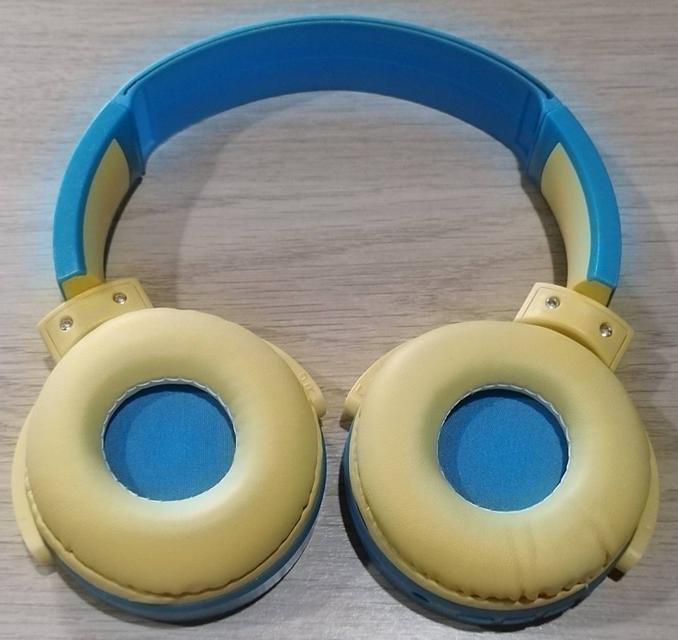 ขายหูฟังบลูทูธไร้สายแบบครอบหู (Bluetooth Headphone Stereo) Bearbrick รุ่น DR-53 สีเหลือง-ฟ้า (ทูโทน) สินค้าใหม่ 3