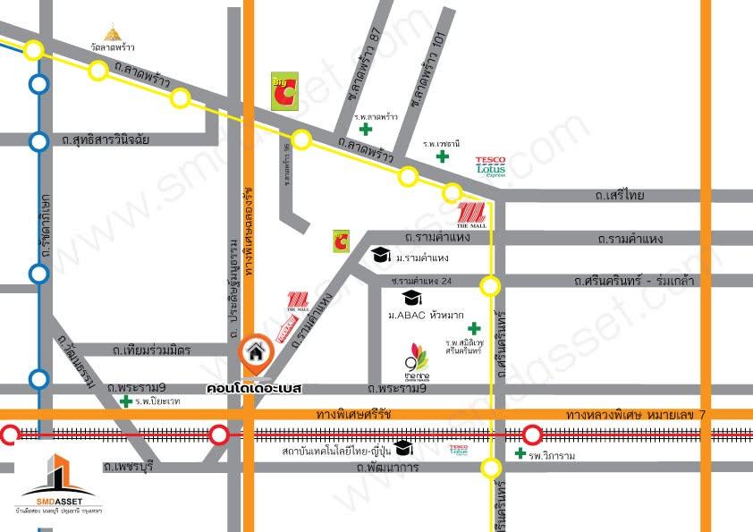 ขายราคาพิเศษ คอนโด เดอะเบส ชั้น18 ห้องสตูดิโอขนาดใหญ่ ใกล้ Airport Link รามคำแหง รีโนเวทใหม่ พร้อมเฟอร์ พรีเมี่ยม [พระราม9 - รามคำแหง] 20