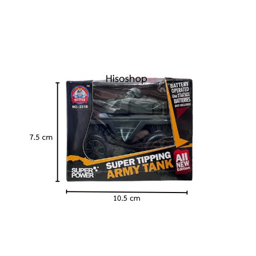 ของเล่นรถถังสุดมันส์ Super Tipping Army Tank พร้อมลุยทุกพื้นที่มีเสียงและไฟกระพริบเสริมสร้างจินตนาการ 3