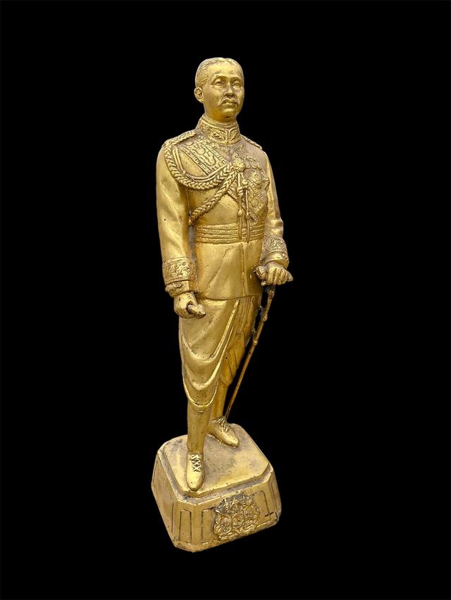 พระบรมรูป พระบาทสมเด็จพระจุลจอมเกล้าเจ้าอยู่หัว รัชกาลที่5 สีทอง รูปย่อยที่ 3