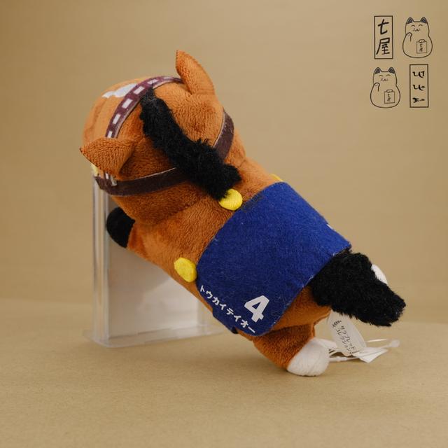 ต้าวอ้วน。ม้าแข่ง・NO.4・โทไก・เทโอ =͟͟͞🏇💨 Tokai Teio Standard 16 cm ✅ SK Japan・Thoroughbred Collection・Lying-down Plush Mascot・38th Arima Kinen ❄️✨ รูปที่ 6