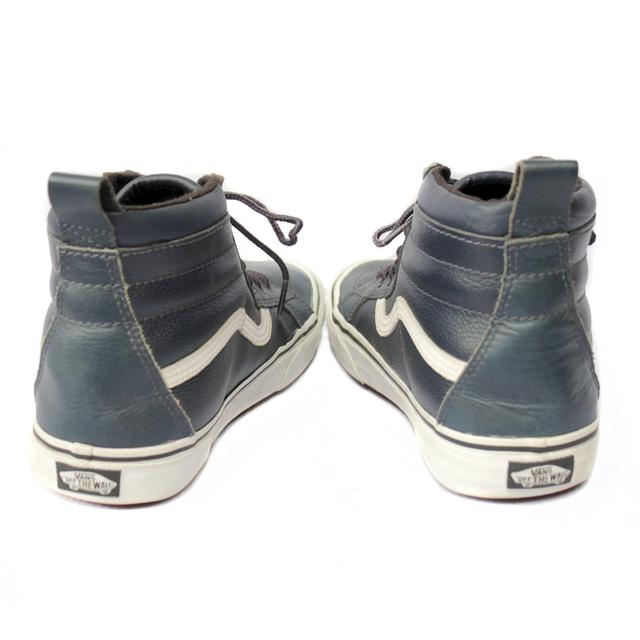 Vans ผ้าใบหุ้มข้อมือสอง หนังพียู สีกรม สภาพเหมือนใหม่ ส่งฟรี! 6