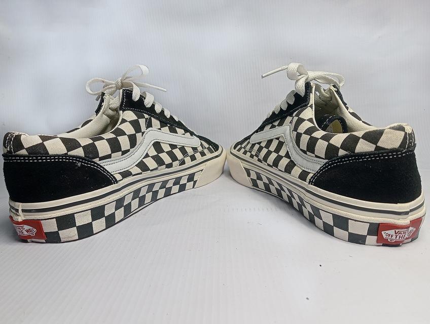 VANS รองเท้าผ้าใบของใหม่ ลายตารางหมากรุก สีดำ จัดส่งฟรี!!! เก็บปลายทาง 6