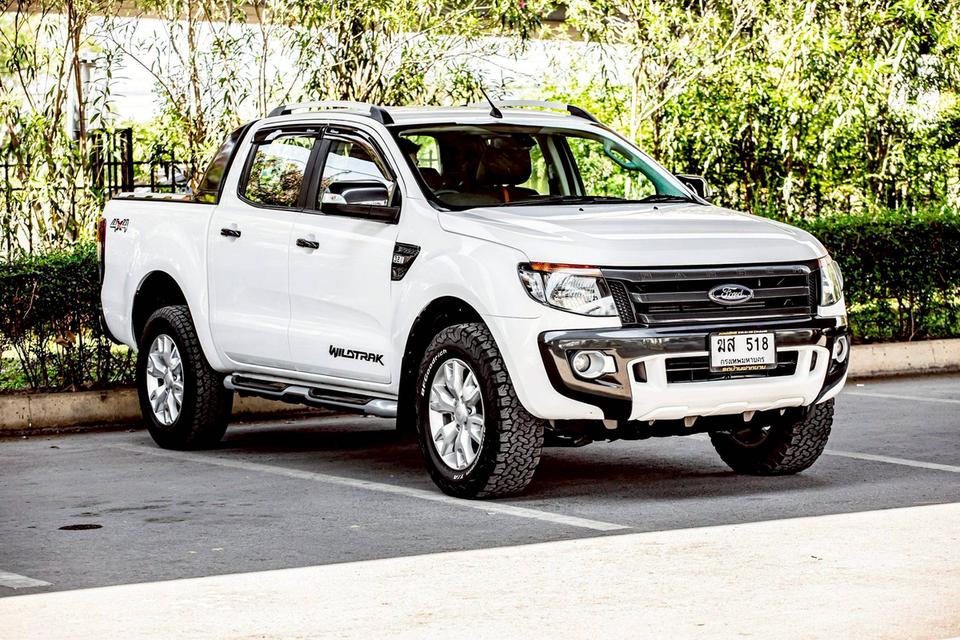 Ford Ranger 3.2 Wildtrak 4x4 Hi-Lander Double Cab ปี 2013 เกียร์ Auto สีขาว มือเดียวป้ายแดง 4