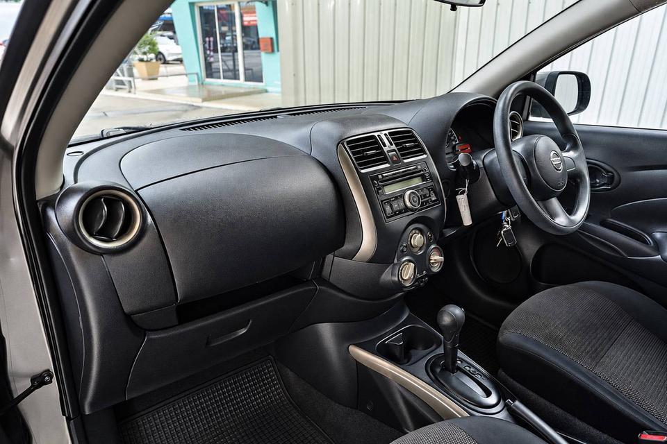 #NISSAN ALMERA, 1.2 E ปี 2014 สีน้ำตาล โฉม ปี11-20✅ รถบ้านมือเดียวป้ายแดง✅ เลขไมล์ 17x,xxx กม.✅ รูปที่ 12